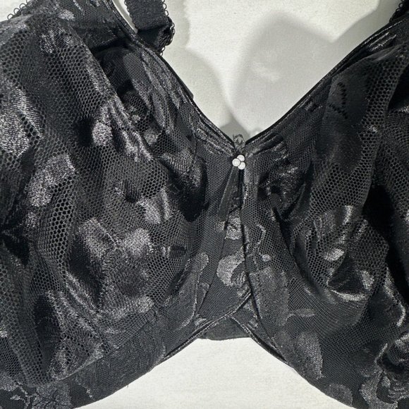 NWT Wacaol‎ [ 42DD US ] Awareness Underwire Bra in Black #6277 - Picture 7 of 13